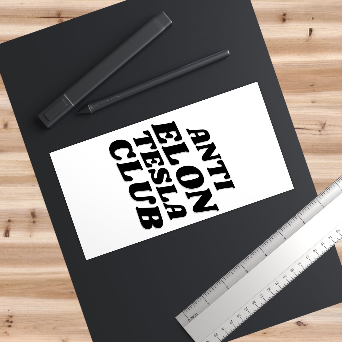Anti Elon Tesla Club Bumper Stickers | Fun Car Decals for Tesla Lovers, Quirky Gifts for Friends, Unique Automotive Decor