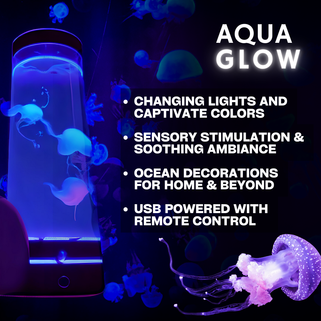 AQUA GLOW - Jellyfish LED Mood Lamp [FREE SHIPPING THIS WEEK ONLY!]